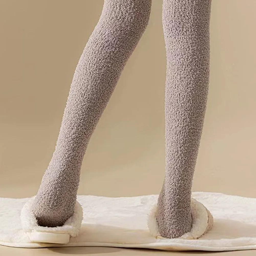 Women's Overknee Coral Fleece Socks Providing Stylish Warmth Perfect Addition to Your Winter Loungewear Collection