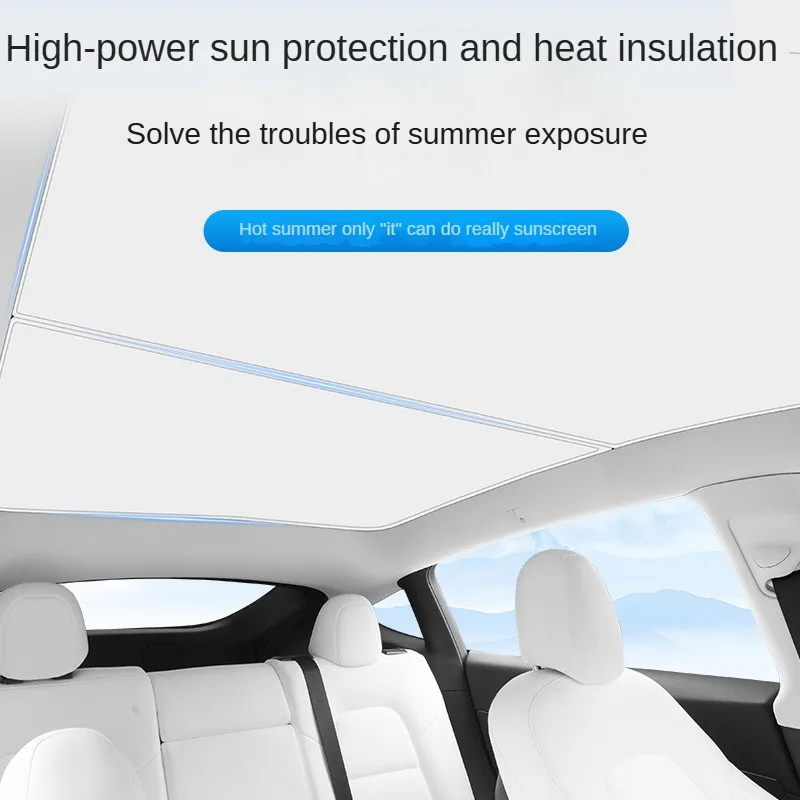 

For Huanxin model3/Y Tesla Ice Crystal Sunshade Sunroof Side Window Sunshade Mesh