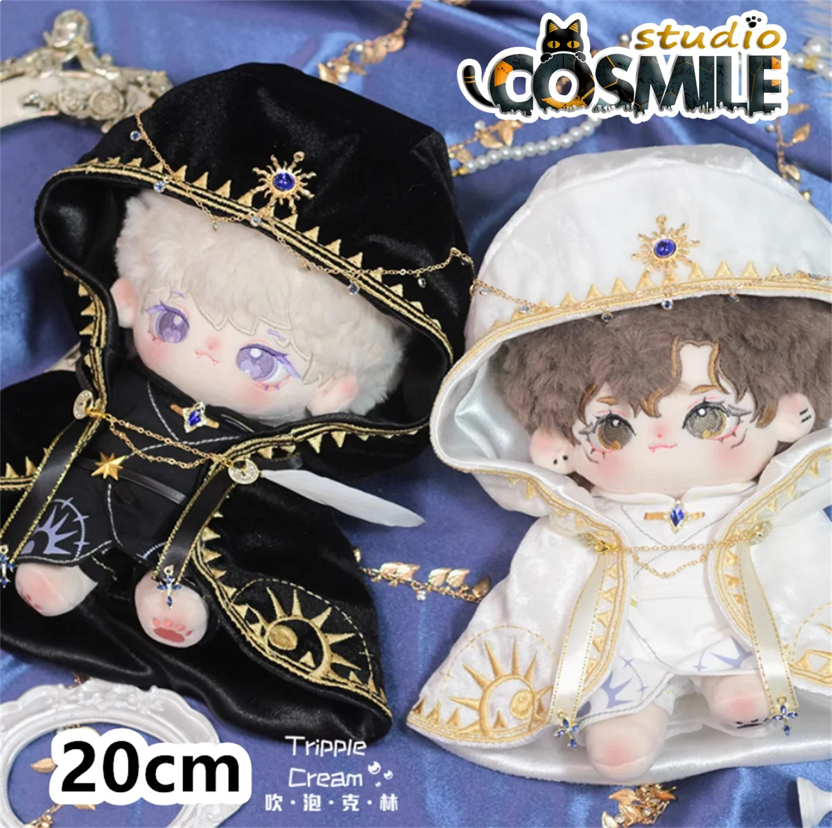 Priest Magician Wizard Magic Cloak Diviner Astrologer Seer Purple Plush 20cm Doll's Clothes Doll Accessories Shendian KL