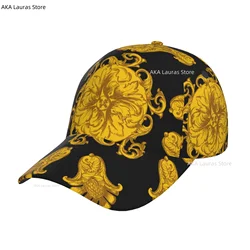 Baseball Cap Golden Baroque Hat New Fashion High Quality Man Racing Motorcycle Sport hats