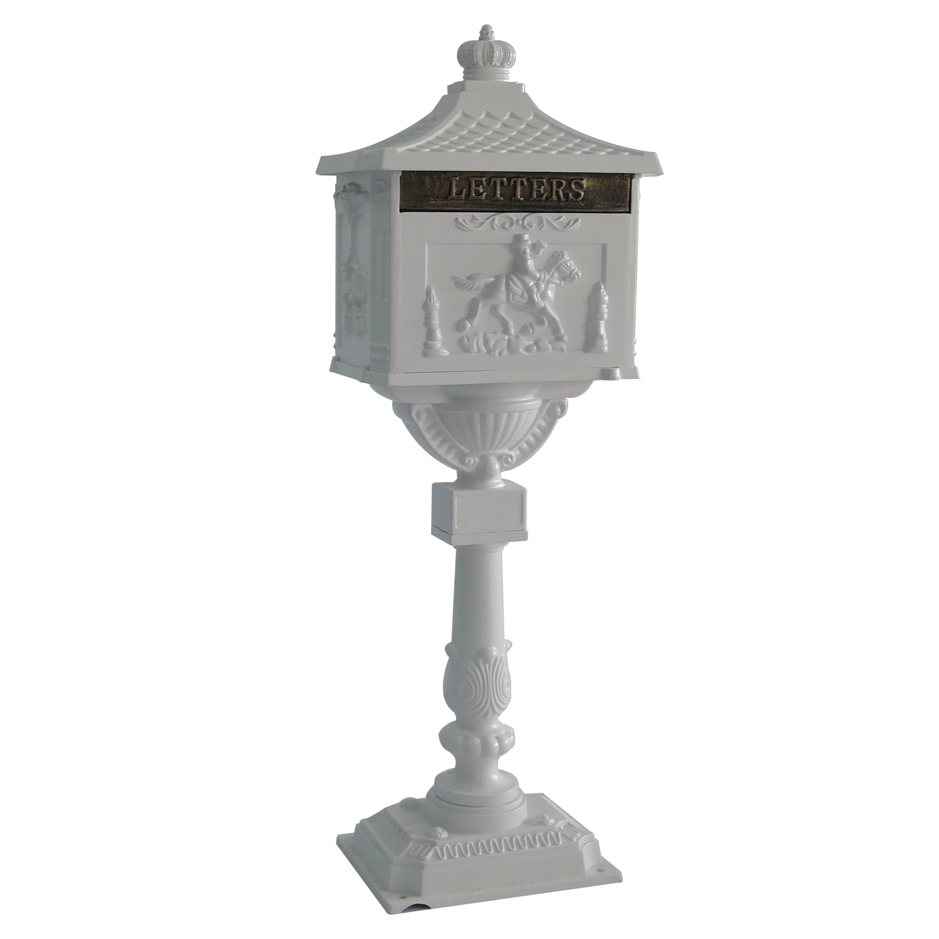 Great Quality Beautiful Standing Mailbox Steel Mailbox Modern Letterbox Outdoor New Material Mail Box