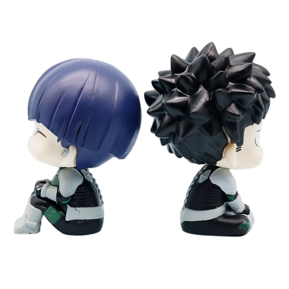 2 uds Anime Baoke Zongsi Langribino Kafka Linda versión Q muñeca de cabeza grande figura de acción de PVC juguete para niños adorno de regalo 11cm