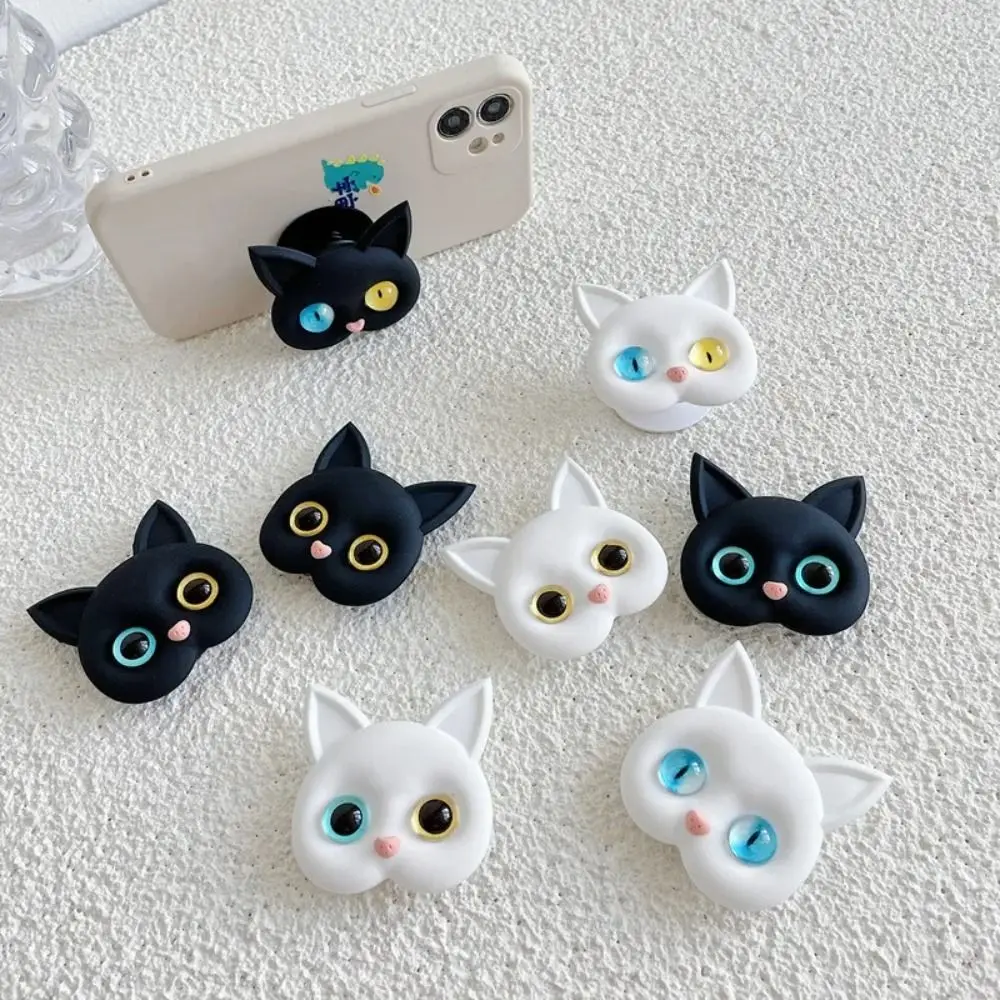 Air Sac Bracket Phone Finger Holder Grip Cat 3D Cartoon Cellphone Finger Ring Stand Mobile Phone Accessories