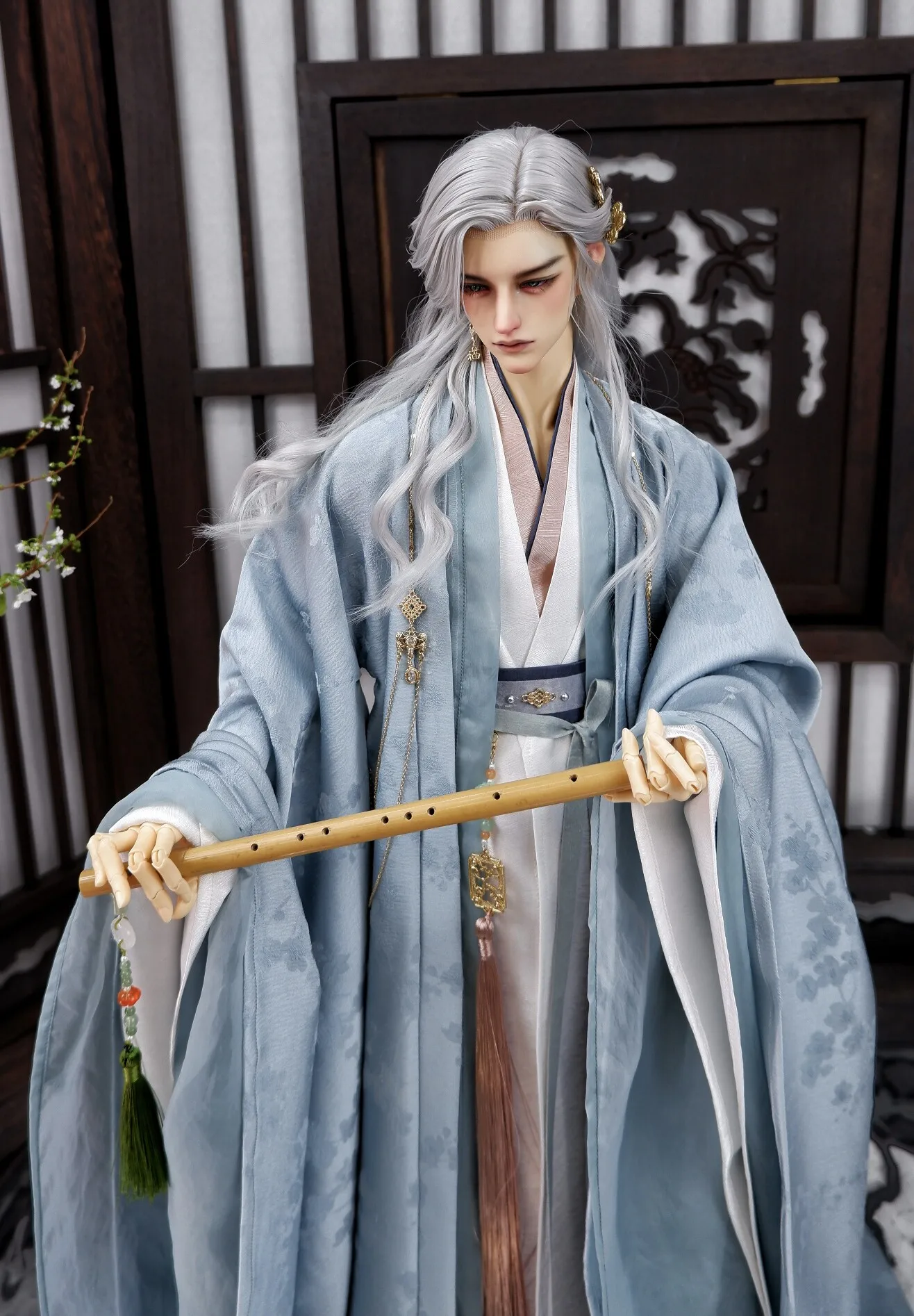 1/4 1/3 BJD Ancient Costume Robe Hanfu Warrior Outfit For MSD POPO68 Longhun73 ID75 Strong Uncle Doll Clothes Accessories A2191