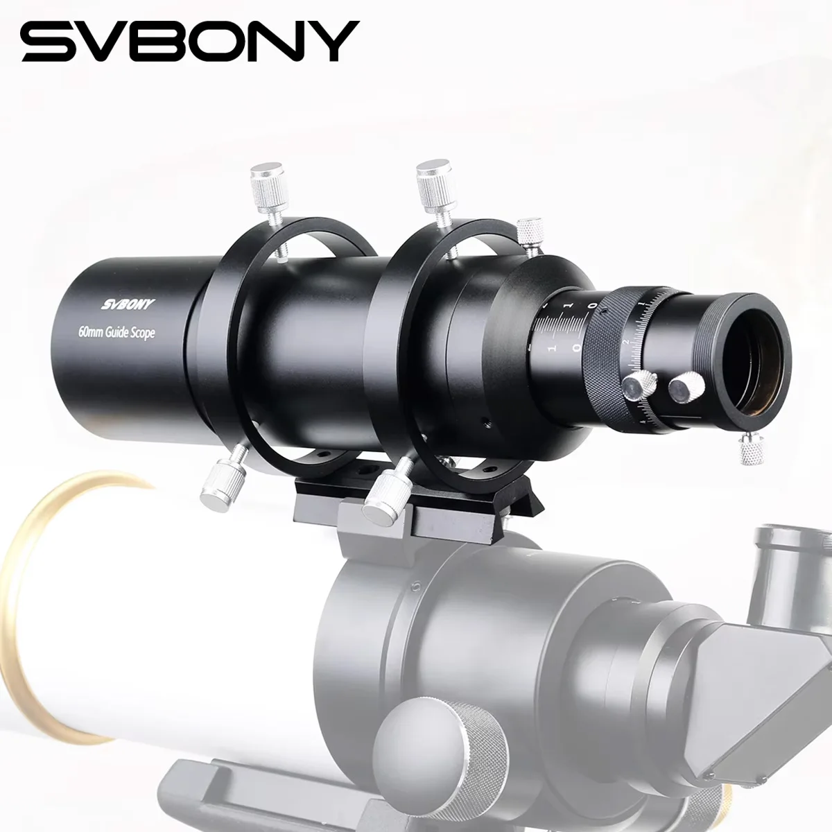 SVBONY Telescópio Guia Escopo 50mm/190 ,60mm/240mm, Escopo Guia Compacto Deluxe com 1.25" Focuse Helicoidal Dupla SV106