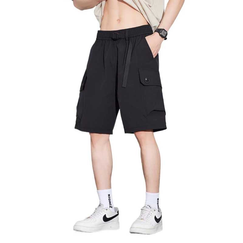 

Уличные шорты-карго с несколькими карманами, мужские уличные леггинсы для отдыха, легкие удобные брюки в стиле Харадзюку, повседневные уличные брюки
