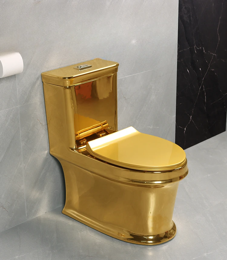 Art Gold Toilet, Water Closet, Odor Proof Toilet, Spray Connected Household Use