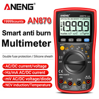 ANENG AN870 Digital Multimeter Profesional 19999 Counts  AC/Voltage Current NCV Capacitance Resistance Ohm Auto Range Test Tool