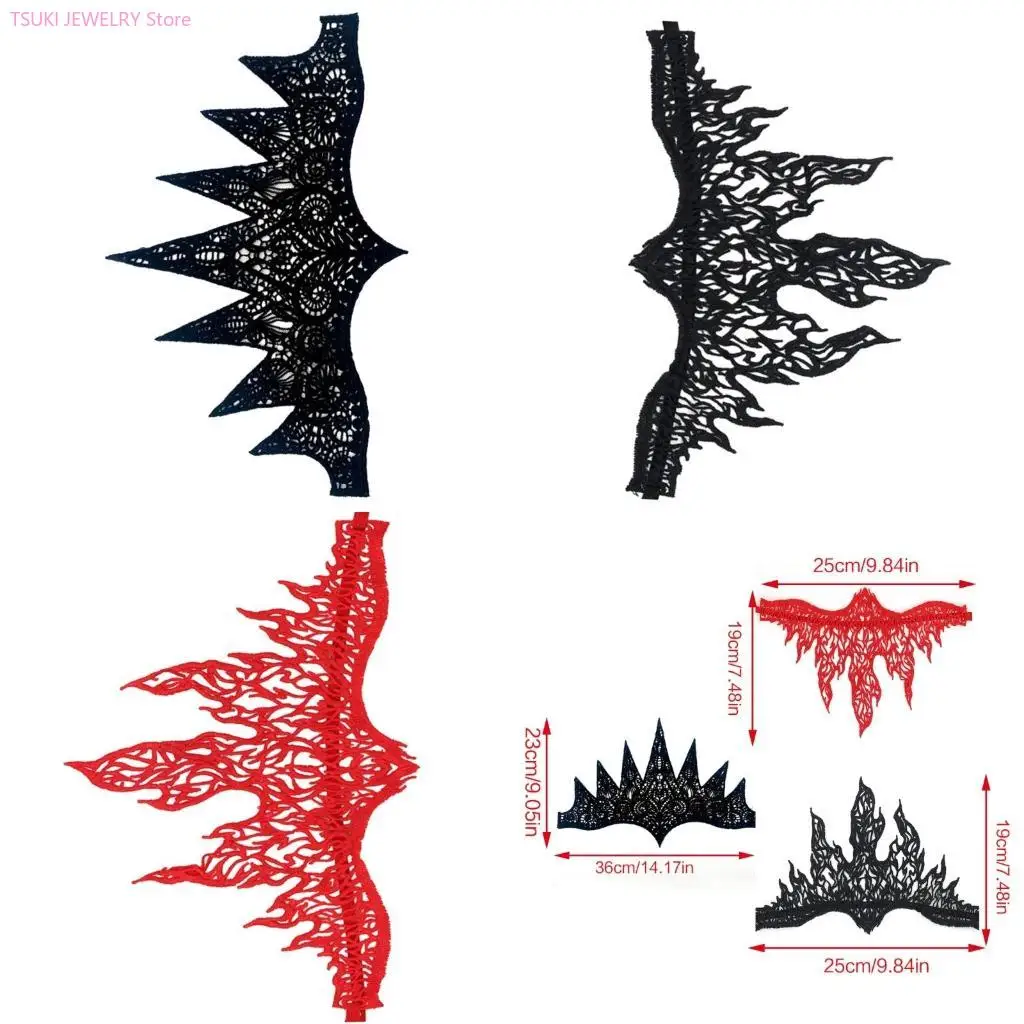 

62KE Adult Cosplay Lace Flame Headband Festival Hair Hoop Halloween Shows Performances Headpiece New Year Prop Unisex