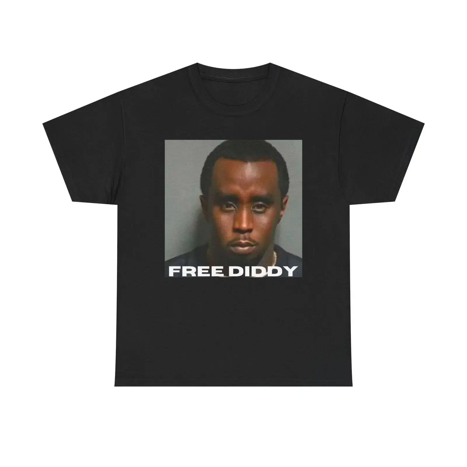 FREE DIDDY T Shirt Him Party Hip Hop Apparel vintage Washed Stretched Stylish Versatile Slightly Soft graphic streetwear