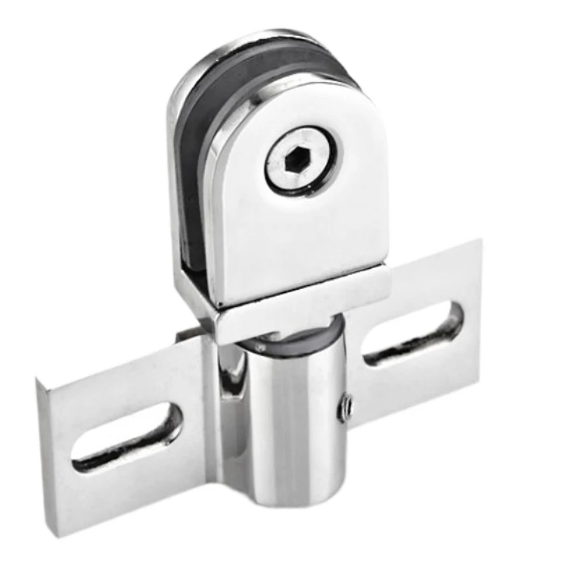 

Shower glass door hinges for bathroom rotating door shaft chip clamp alloy 201/304 stainless steel hardware accessories