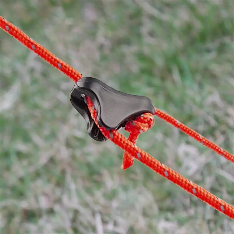 Ajusteur de fixation de ULd\'auvent de tente, boucles de ULà vent coordonnantes, pince triangulaire, outil de butée de tente de camping en plein air,