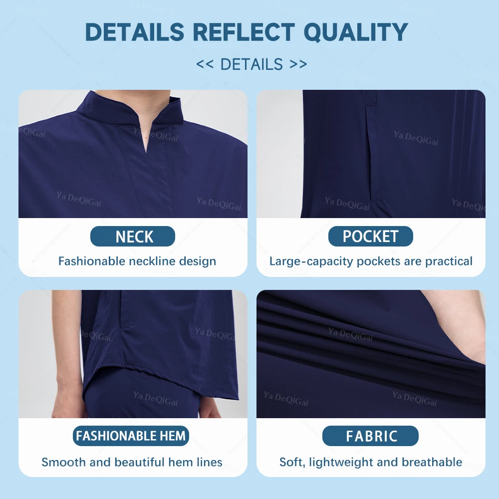 Tops Pants Women Nursing Accessories Doctors Nurse Clothes Medical Uniforms Scrubs Sets Hospital Surgical Gowns Short Sleeve Set