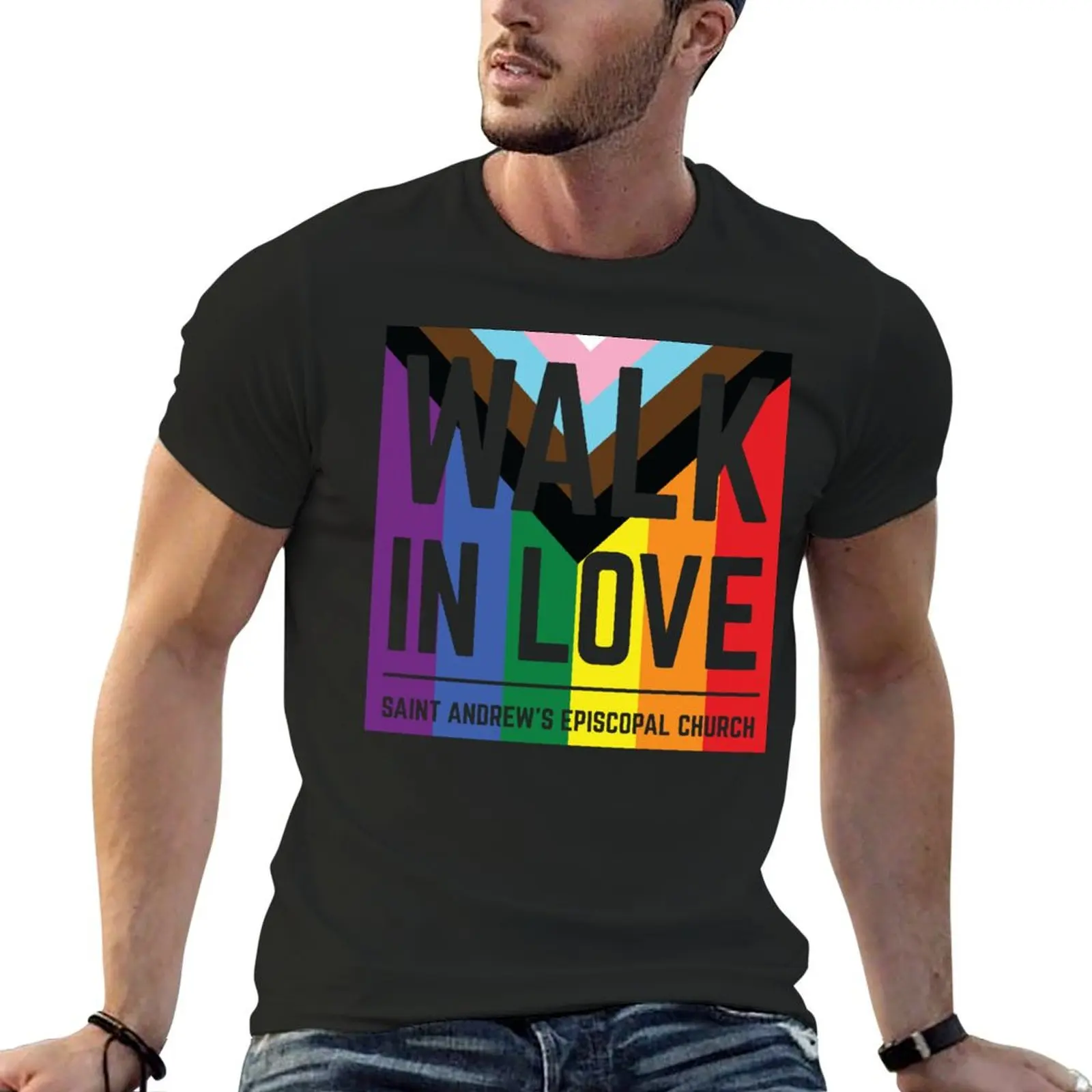 Pride Walk in Love ? Saint Andrew's Episcopal Church T-Shirt essential t shirt anime stuff blanks Men's t-shirt