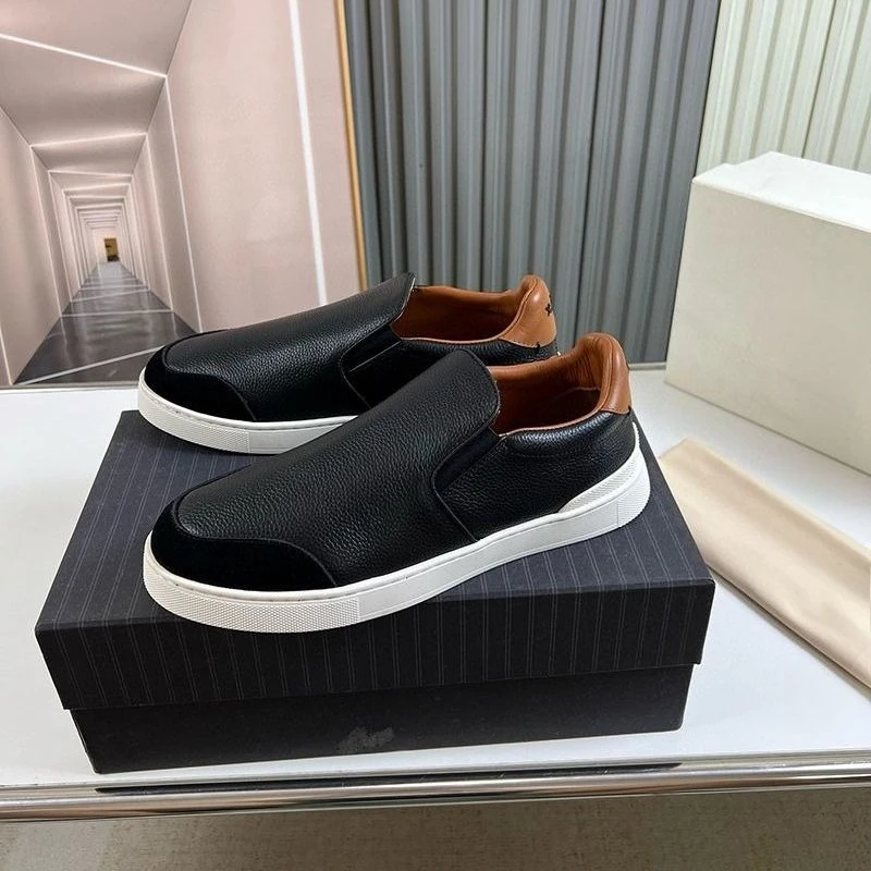 

2025 Men's Premium Genuine Leather Loafers Slip On Multi-Color Non-Slip Light Luxury Comfortable Casual Lazy Shoes