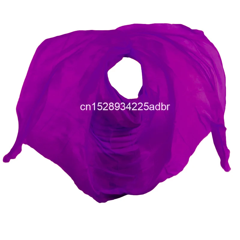 Jedwabne welony 100% prawdziwy jedwab welon do tańca brzucha akcesoria do tańca brzucha apaszka fioletowa personalizowana rekwizyt sceniczny dla tancerki brzucha