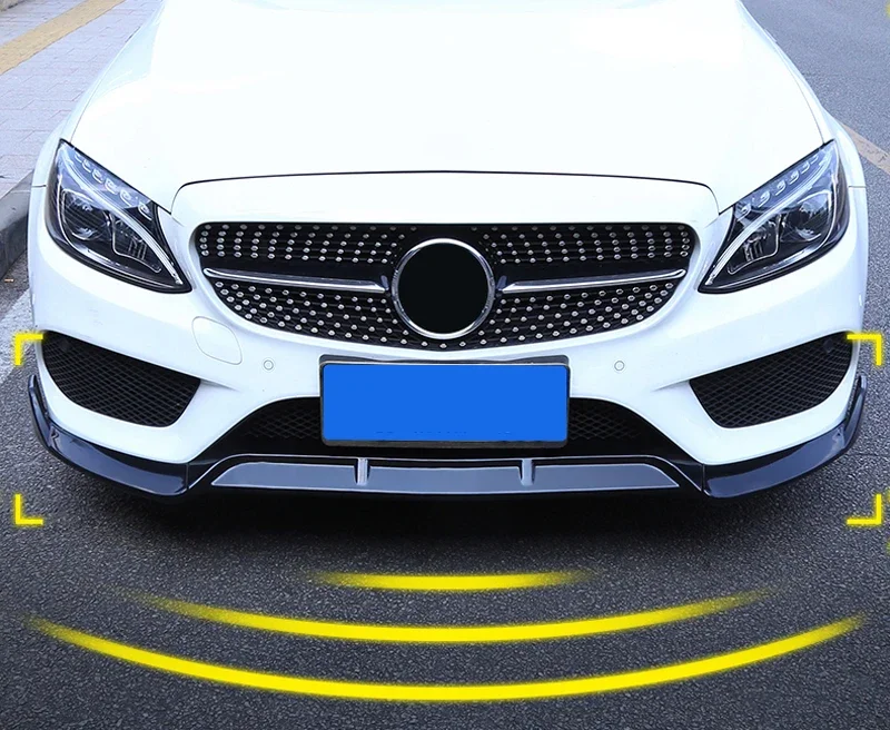 Becquet de lèvre de pare-chocs avant pour Mercedes Benz classe C W205 C205 coupé 2015 – 2023, diffuseur de séparateur de lame inférieure, Kit de carrosserie automobile, réglage