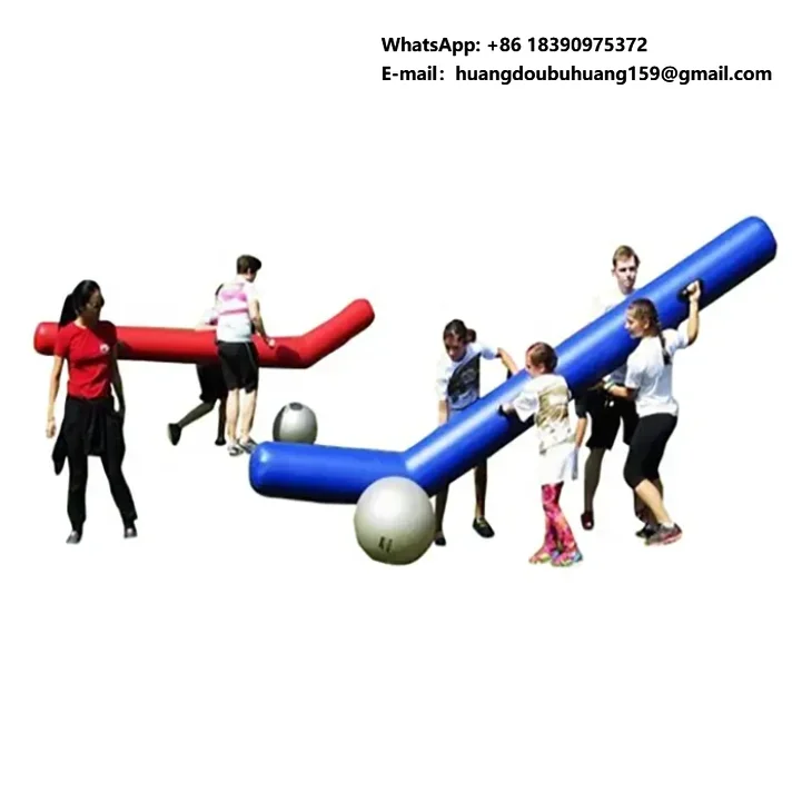 Team Building Activities Inflatable Hockey Sticks Game
