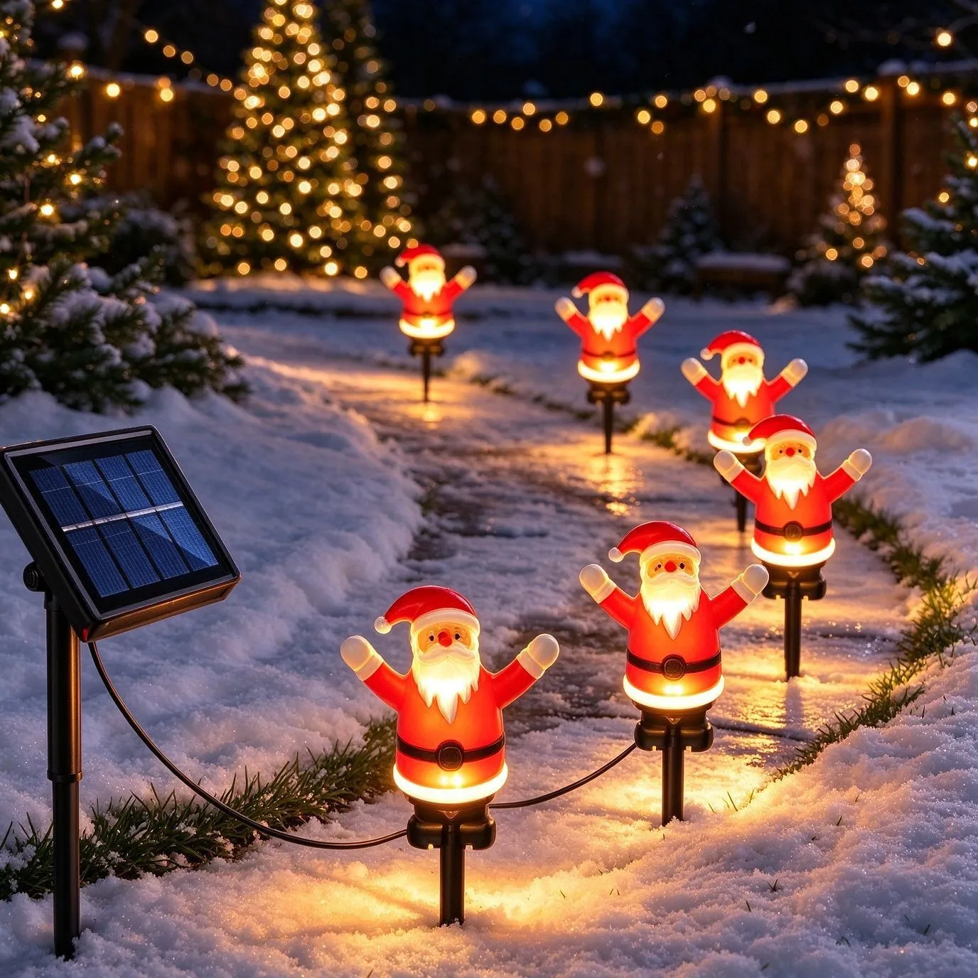 6/8/10 LED Solar Powered Garden Lights Firefly Light Outdoor Waterproof Vibrant Swaying Lamps for Patio Pathway Decoration 1/2PC