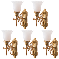 5pcs Micro Landscaping Lamp Decors Wall Light Adornments Sand Table Diy Materials Mini Wall Lamp Lamp Model