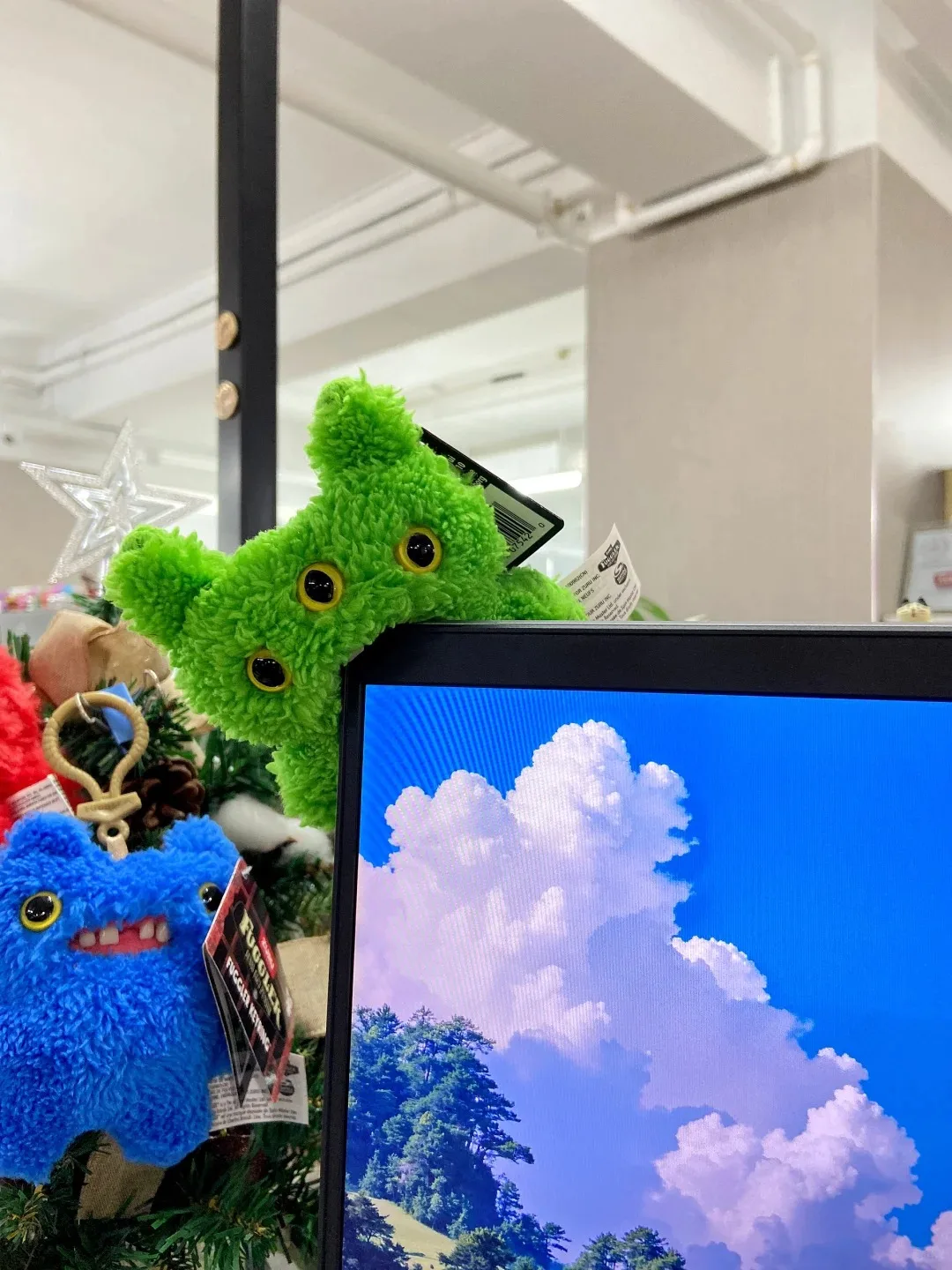 Fuggler Monster Fugg Plush Keyrings Funny Ugly Monster Grin Grin Wide Eyed Weirdo Squidge Sasquoosh Toys Backpacke Pendant