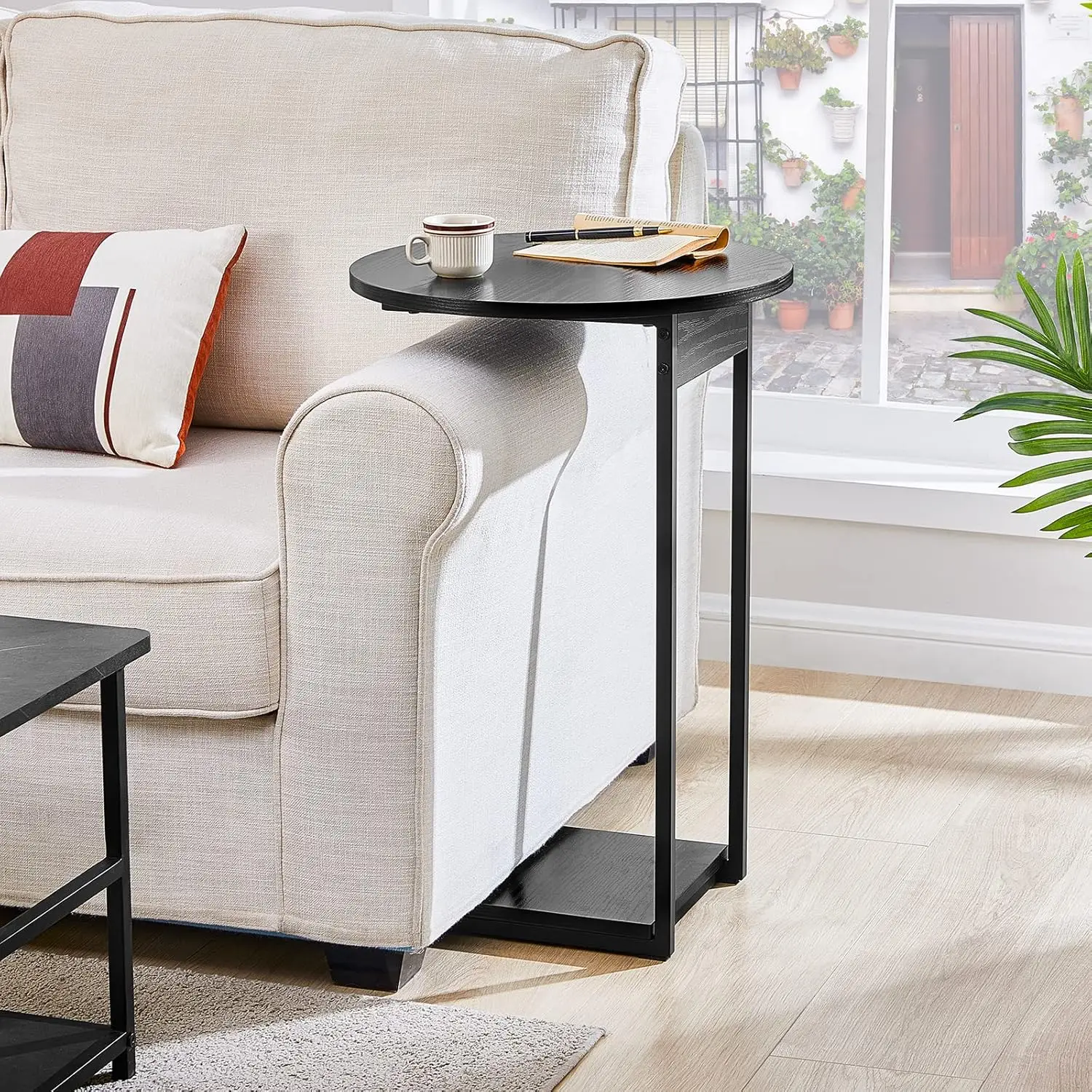 Sides Table Living Room, Small End Table for Small Space, 26.5