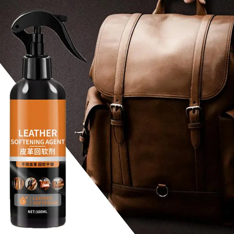 Leather Softener For Shoes 300ml Leather Furniture Cleaner Leather Care Agent Furniture Restoration Liquid For Leather Apparel