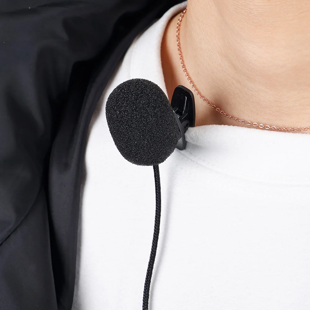 Portable Lavalier Microphone for Smartphone For iPhone / TYPE-C / 3.5mm Jack Audio Mic Clip-on Lable Mini Audio Microphone image 5