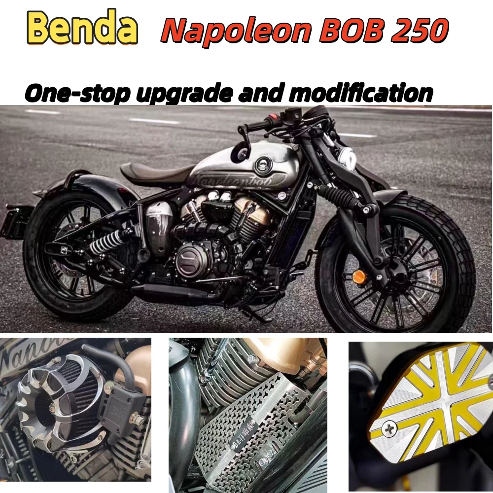 

For Benda Napoleon Bob 250 parts, one-stop upgrade and modification: pump, oil cup cap, and water temperature gauge.