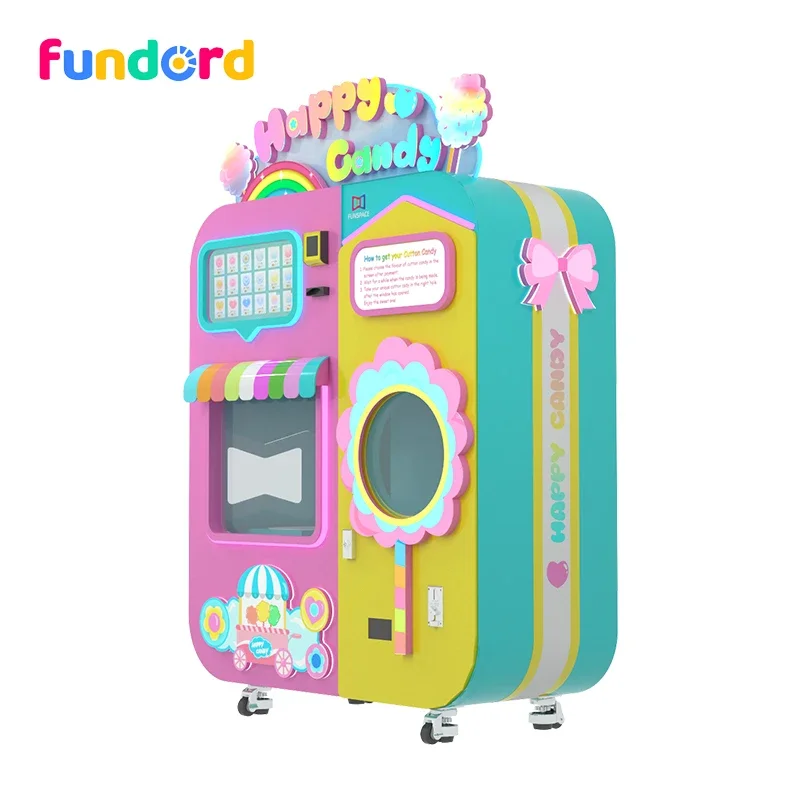 Fundord fully automatic cotton candy making machine floss sugar vending machine