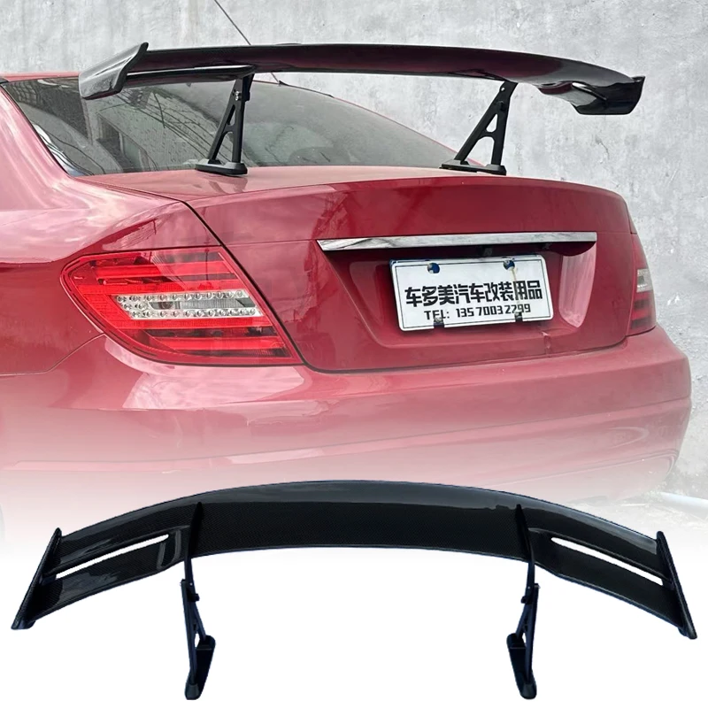 For Mercedes-Benz AMG W204 sedan 2-4Doors C350 C63 2008 2009 2010 2011 2014 Real Carbon Fiber RS Style Rear Trunk Spoiler Wing