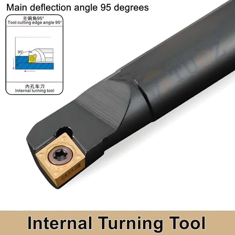 TUOZ SCLCR Internal Turning Tool Holder S06K S07K S08K S10K S12M S14N S16Q S20R SCLCR06 SCLCL06 SCLCR09 Cnc Lathe Cutter Bar