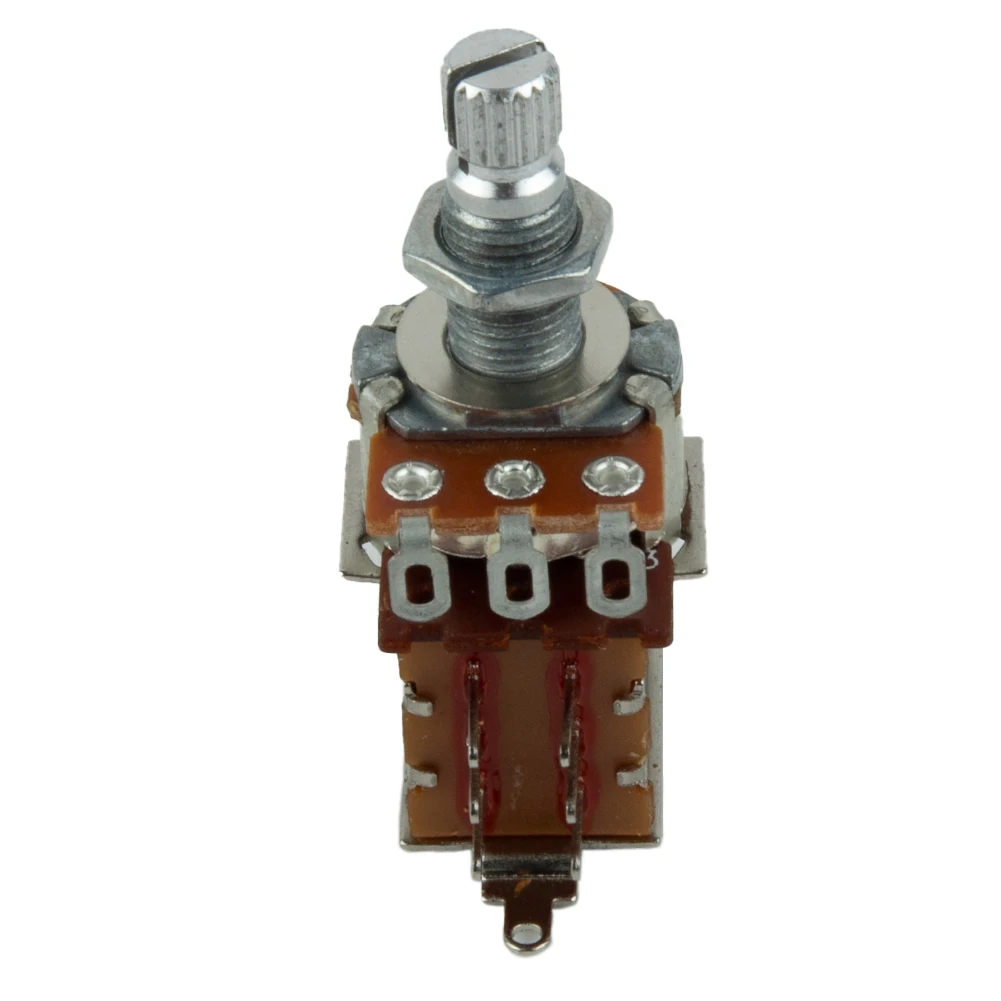 

Electric Guitar Push Pull Potentiometer with Long Split Shaft A250K B250K A500K B500K for Series/Parallel Wiring