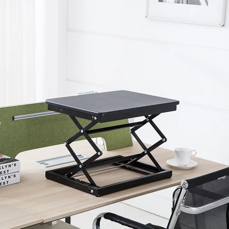 Standing desk Lifting workbench Computer desk Household desktop heightening notebook desktop folding bracket