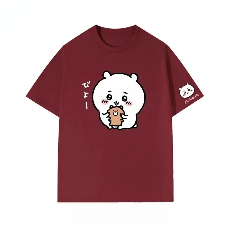 Chiikawa Cute Kawaii Anime Starry Tee Men's Women's Black Retro Cool Graphic Art Print Oversized Short Sleeve Streetwear Top