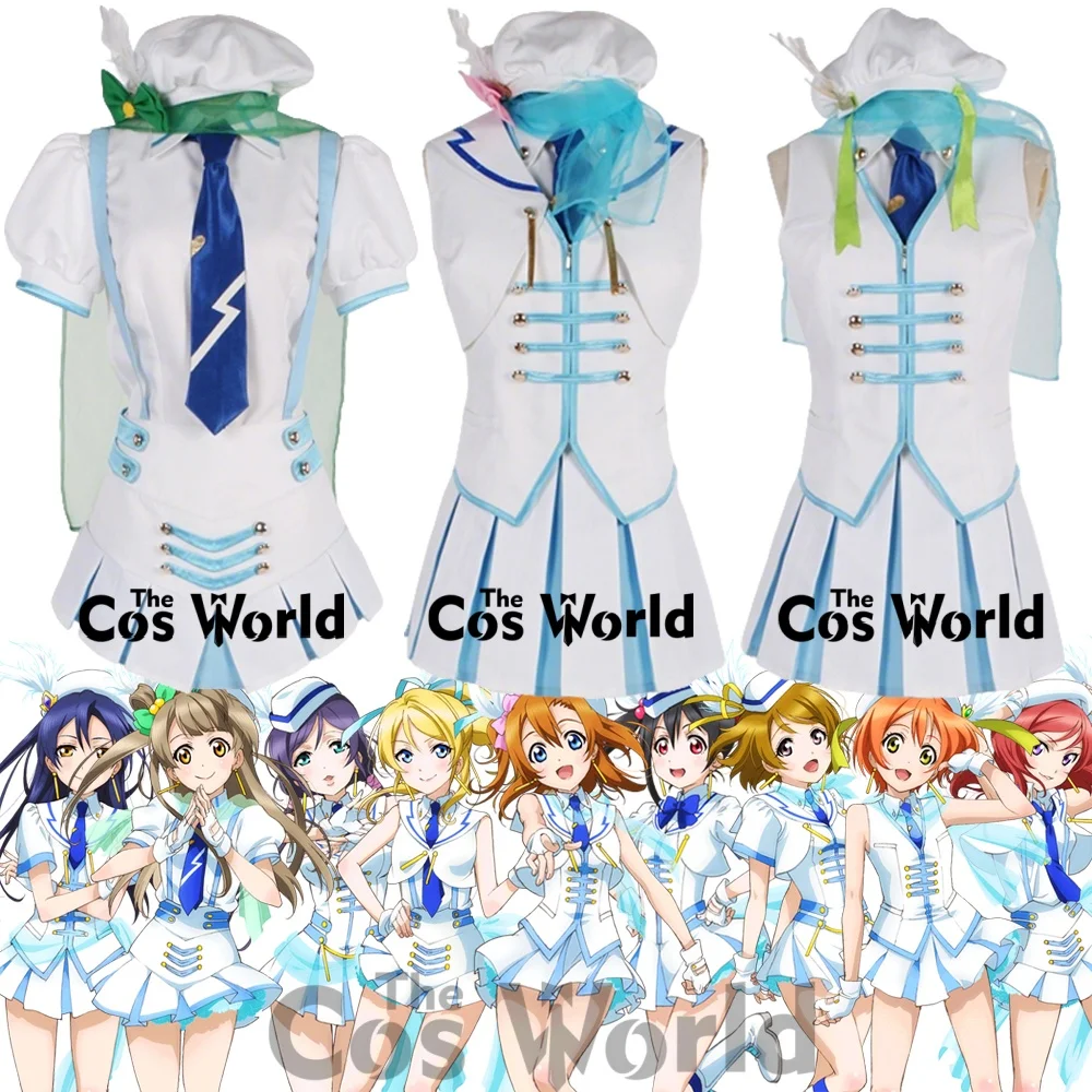 

Love Live Wonderful Rush Kousaka Honoka Minami Kotori Sonoda Umi Yazawa Nico Ayase Eli наряды на заказ аниме костюмы для косплея