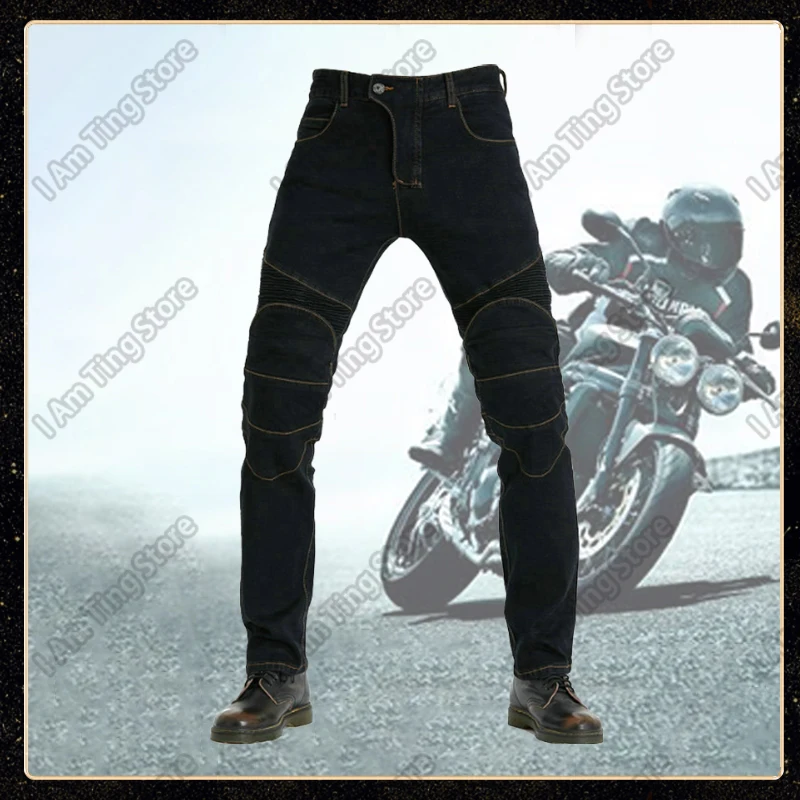 

Motorcycle Pants Riding Touring MotoJeans Outdoor Protective Knee Hip Pads Pantalon Racing Pants Motorbike Cycling Men Trousers