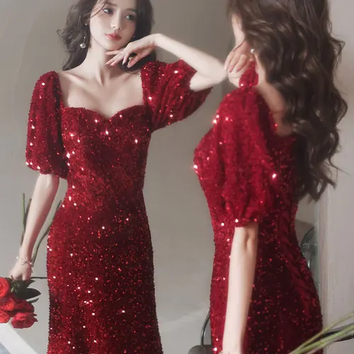 여성용 여성용 드레스 드레스 우아한 우아한 금사 금사 빛나는 빛나는 숙녀 숙녀 회사 연회 회사 연회 호주 호주 드레스 드레스 