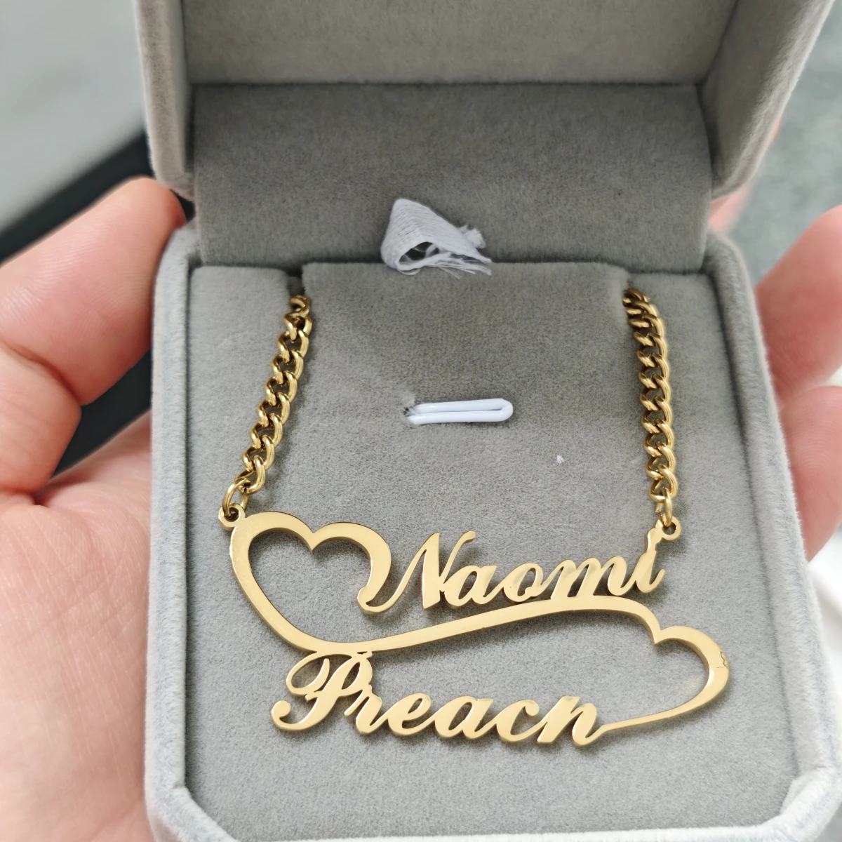 Custom Stainless Steel Jewelry Custom Name Necklace Women's Jewelry Stainless Steel Name Valentine's Day Commemorative Gift