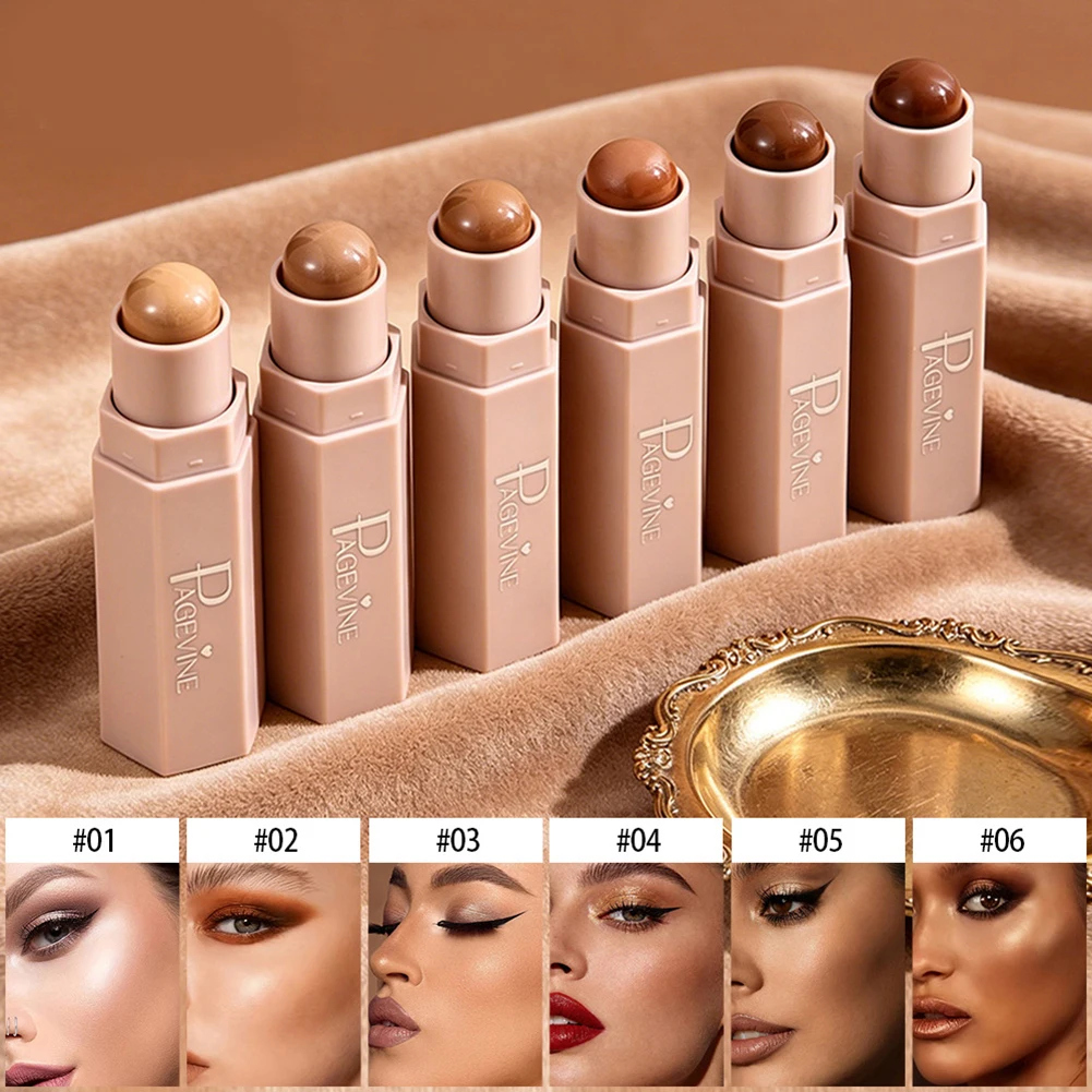 Immagine 6: Stick Portatile per Contorno Viso, Correttore e Illuminante, Cosmetico a Lunga Durata per Schiarire il Viso