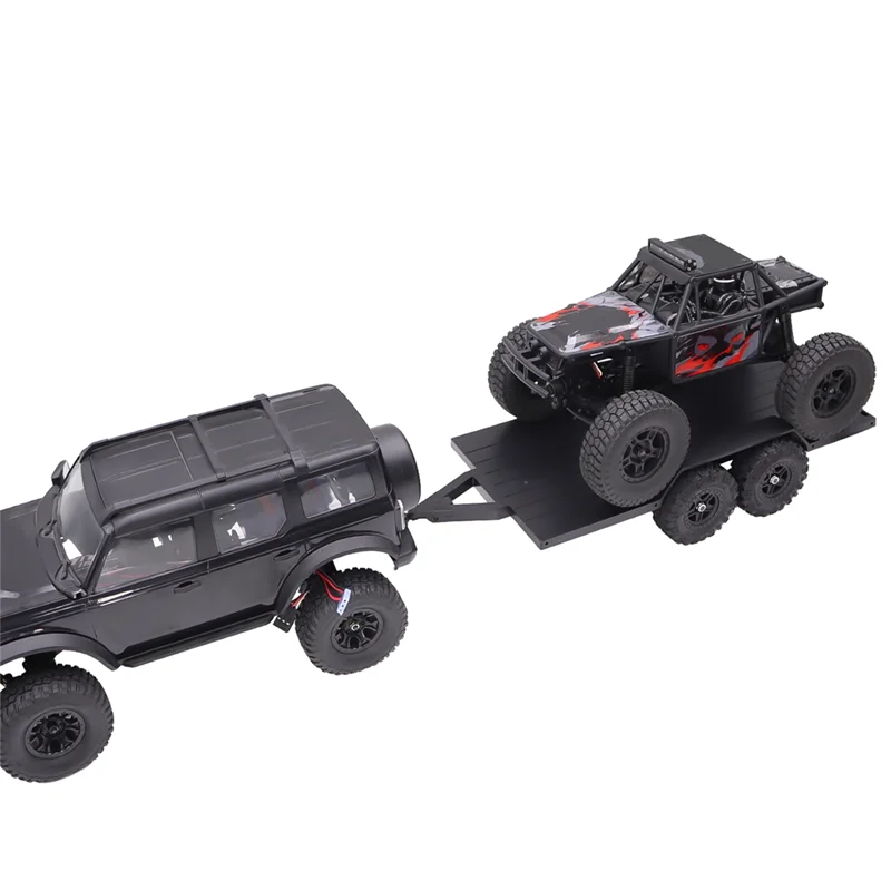 

Hot-RC Crawler Utility Trailer With Hitch For 1/18 RC Crawler Car TRX4M Upgrade Parts