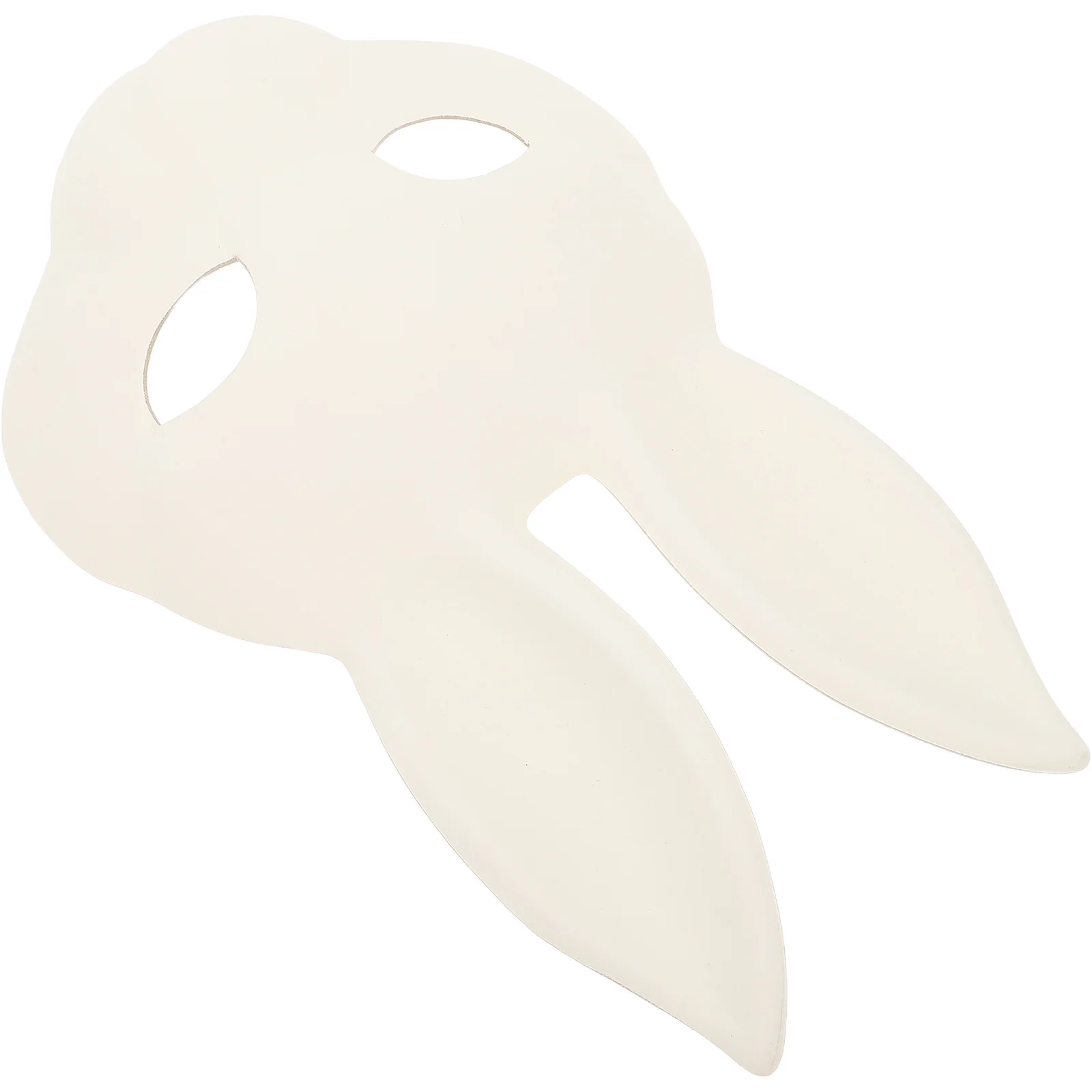 Máscara de conejito blanco, disfraz de conejo de PU de media cara para mascarada de Halloween, fiesta de Carnaval, máscara de Cosplay de Halloween para niños y adultos
