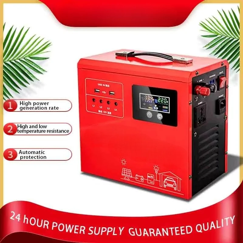 Portable Inverter Power System 300w-8000w Range Solar Panels Rechargeable Lithium Batteries Solar Home Batteries