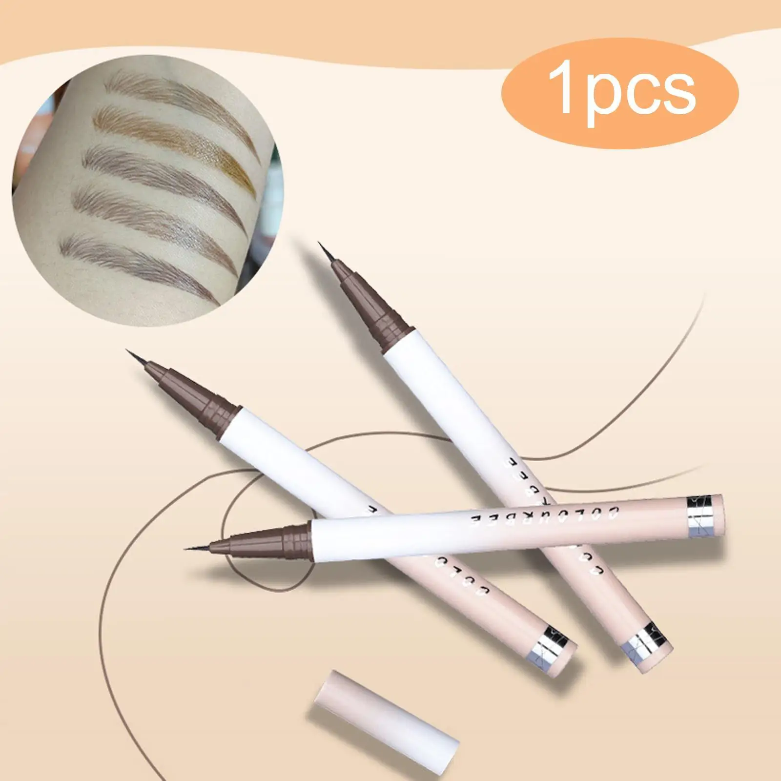 Crayon à sourcils liquide gris imperméable, outil de maquillage et de beauté, crayon pour les yeux longue durée, cosmétiques quotidiens pour les yeux