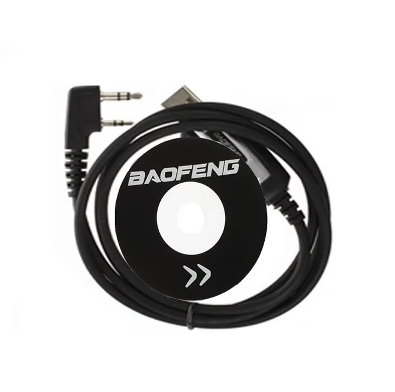 Original USB baofeng uv-5r 82 Programming cable with CD Firmware Driver Mini Small UHF Radio Walkie Talkie computer Line baofeng