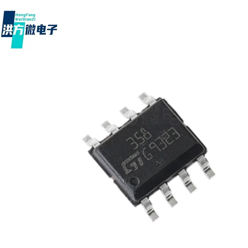 20PCS Marking 358 Original Operational Amplifier 0.6V/us Dual 20nA 800kHz SOIC-8 SOP8 LM358DT LM358 IC OPAMP GP 2 CIRCUIT 8SOIC