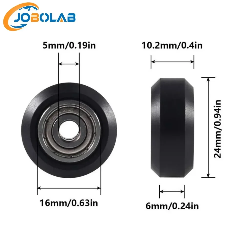 6-18Pcs POM Big Pulley Wheels with Bearings Gear Perlin for Creality Ender 3 CR10 Kobra2 ELEGOO 3D Printer Parts