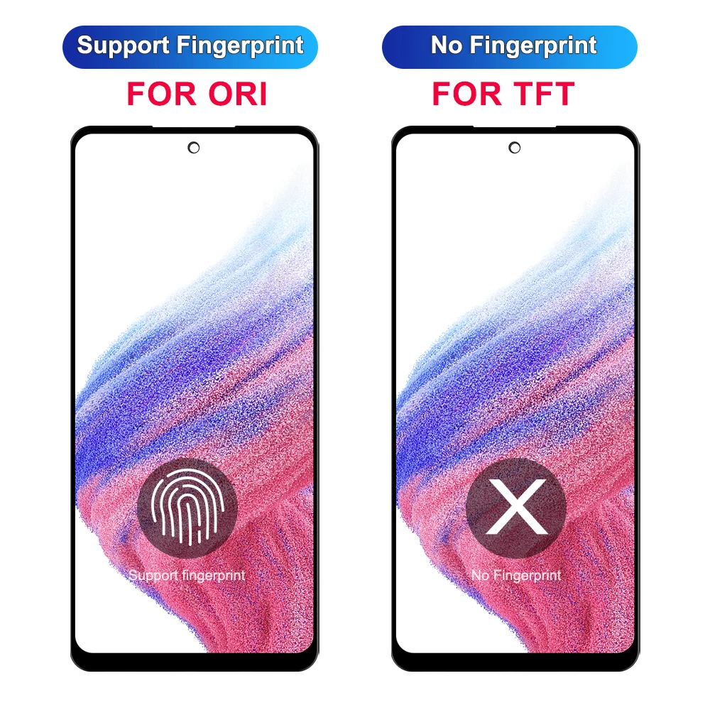 100% Tested For Samsung Galaxy A53 5G LCD Display With Frame Panel Touch Screen Digitizer Assembly For samsung A536 A536B Screen image 3