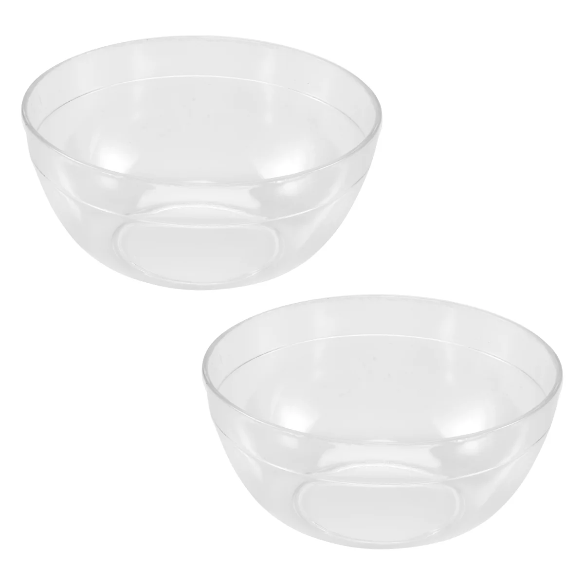 Hot sale  Women 9cm x 4.5cm DIY Clear Plastic Mask Bowl Mixer Holder 2pcs