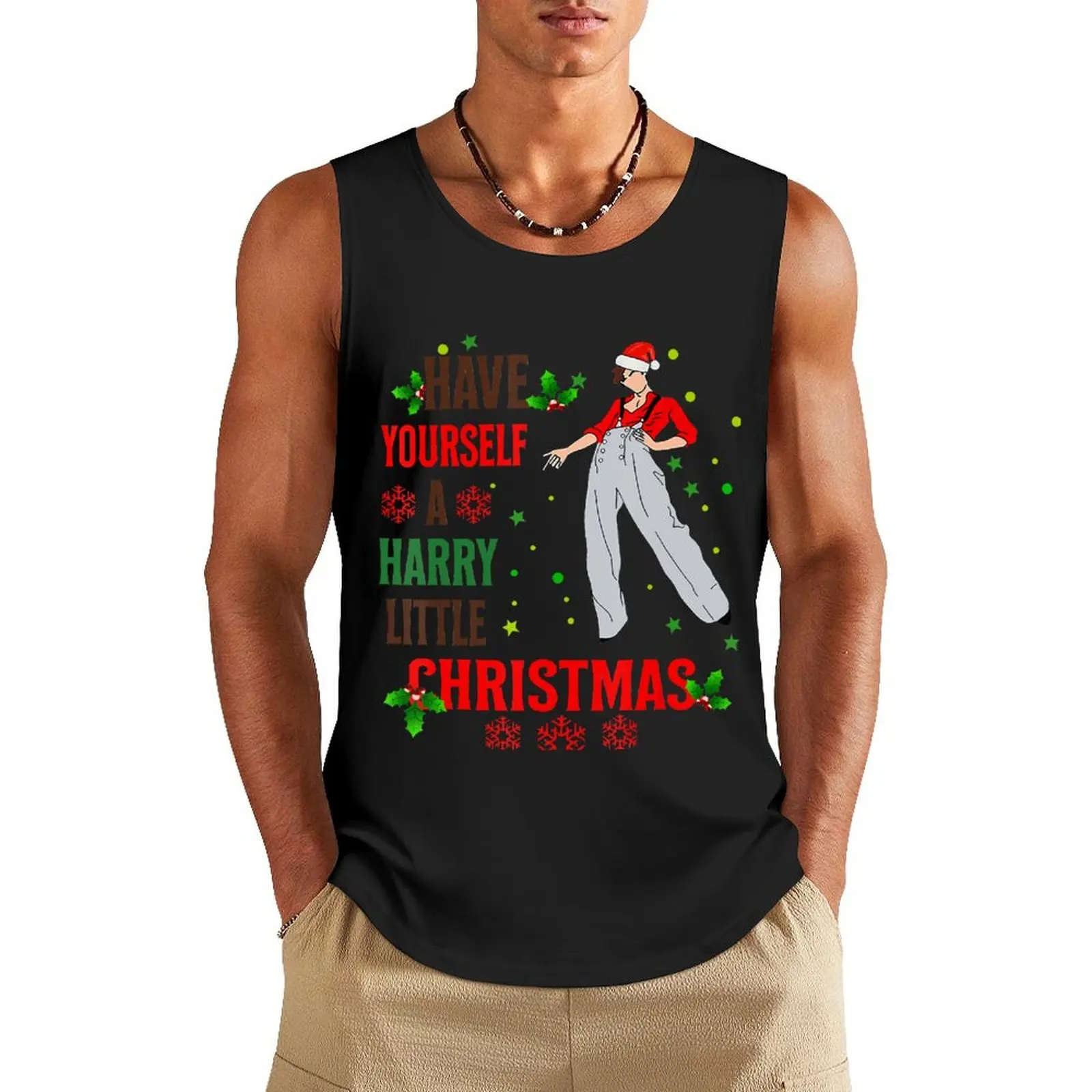 Have Yourself A Harry Little Christmas Tank Top Men's fitness t-shirt Men's t-shirt summer clothes for men